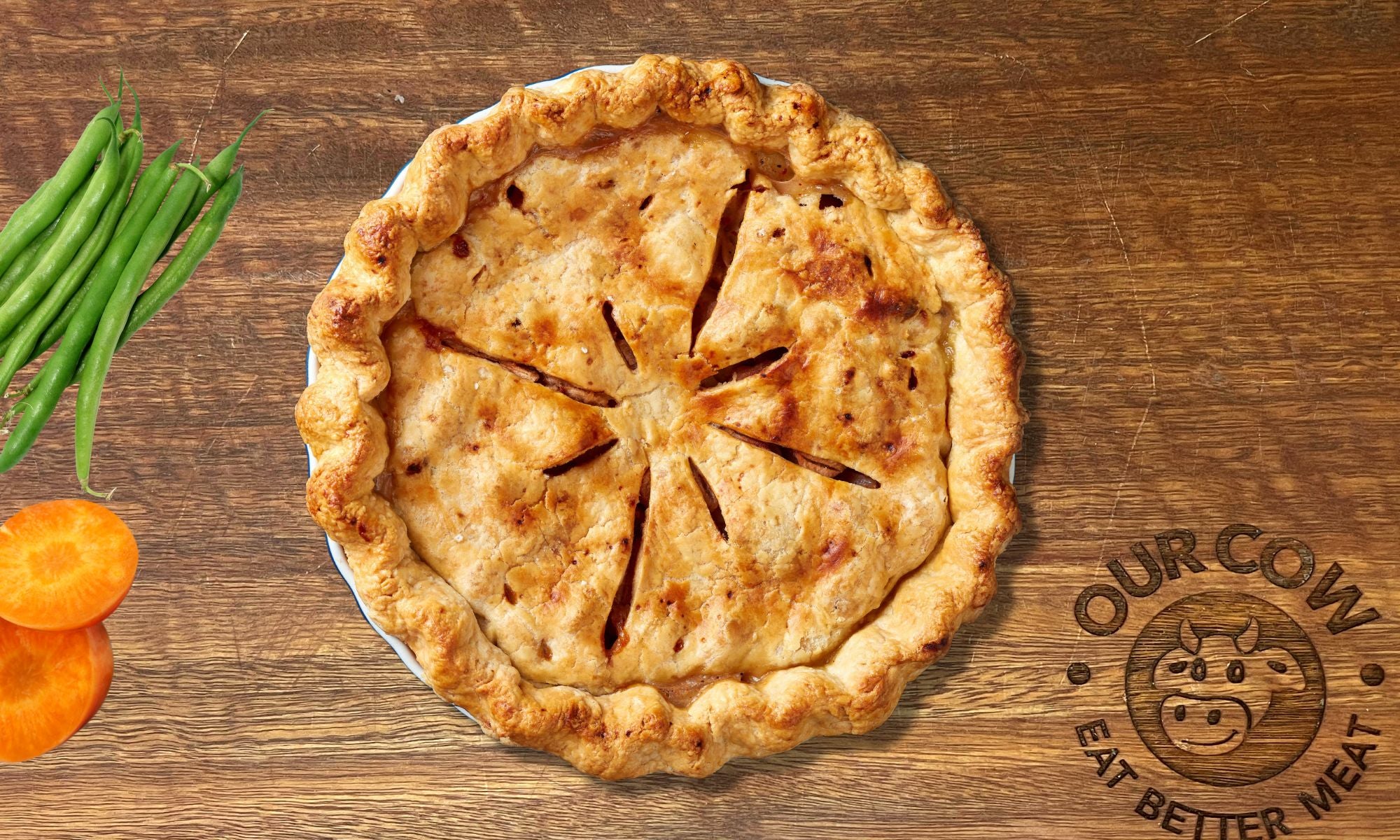 Chicken Breast & Mixed Veg Family Pie