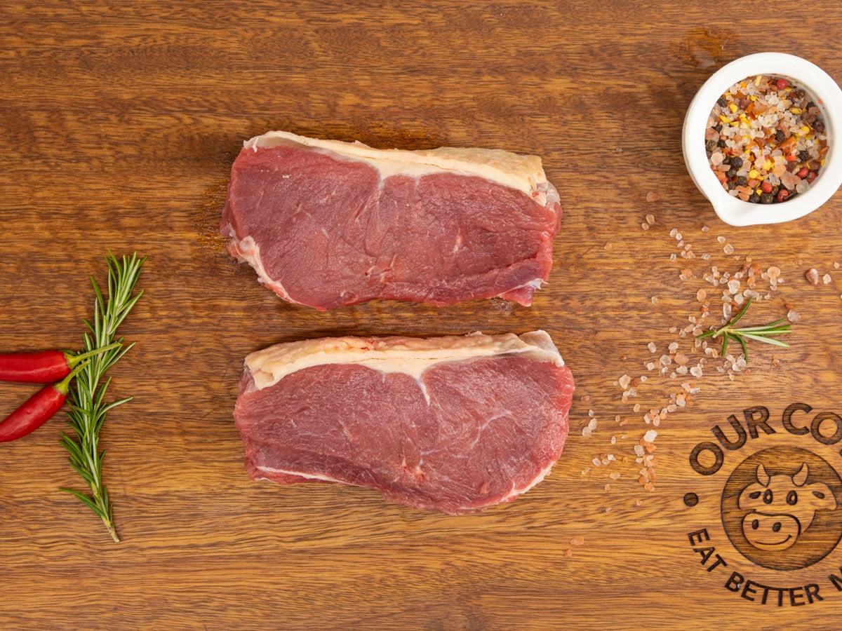 2 Grass Fed Sirloin Steaks